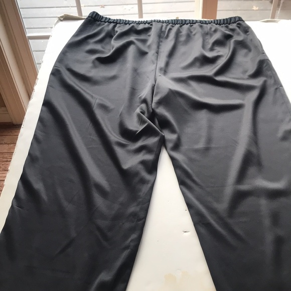 NWT Eileen Fisher Holiday Silky Dress Eco-friendly Black Pull-on Pants - Picture 12 of 16